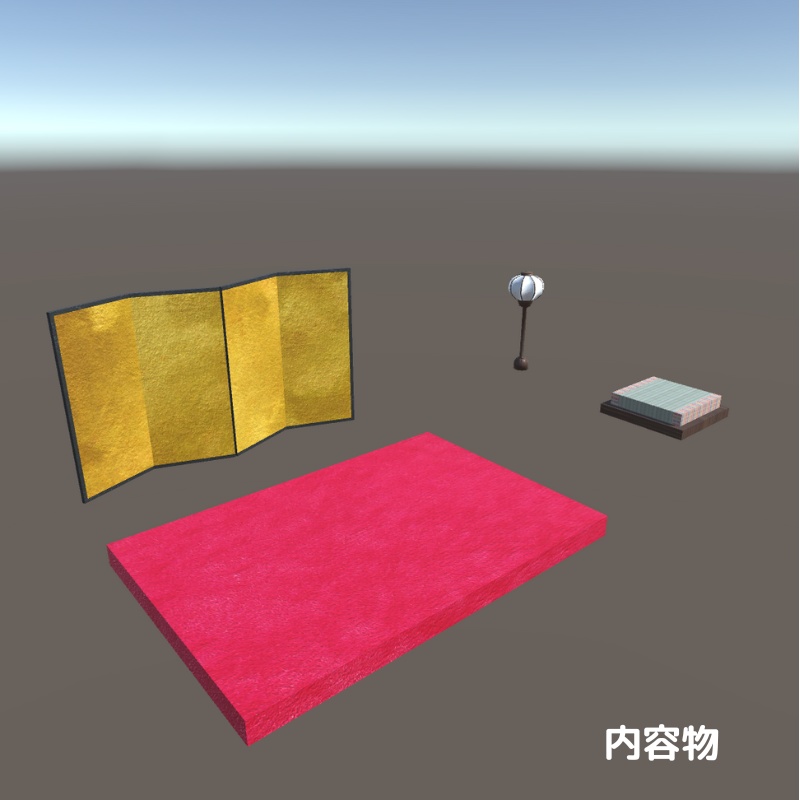 【3Dモデル】桃の節句 3Dモデル 4点セット