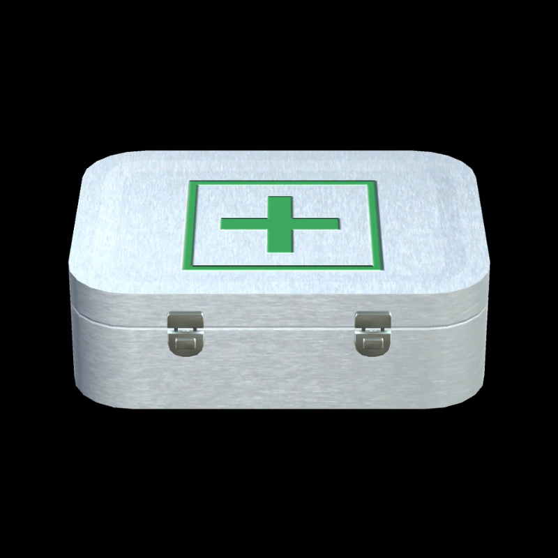 【3Dモデル】医療キットの箱