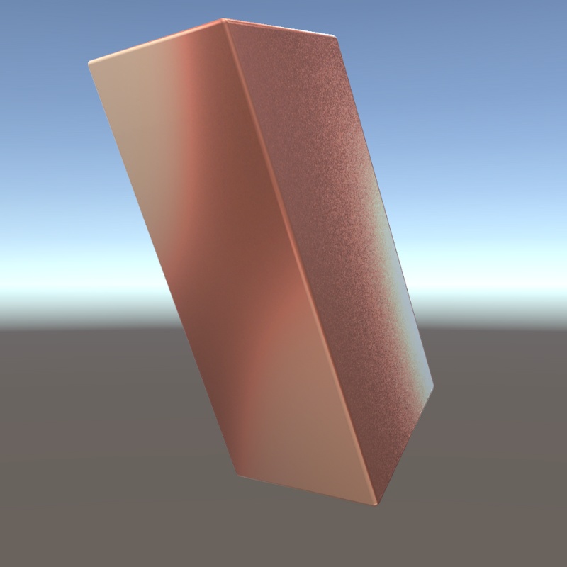 【3Dモデル】銅色のインゴット