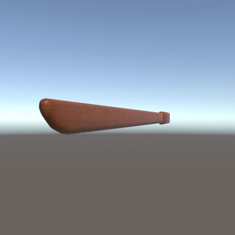 【3Dモデル】洞爺湖の文字が彫り込まれた木刀