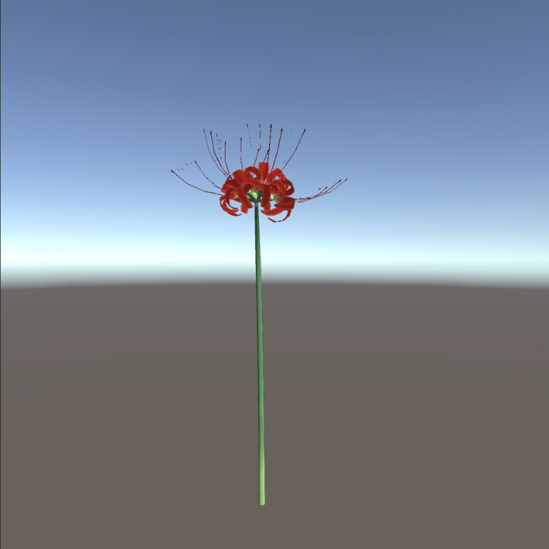 【3Dモデル】赤い彼岸花(ヒガンバナ)