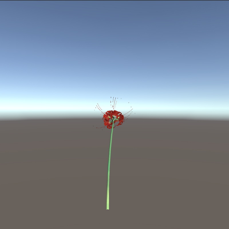 【3Dモデル】赤い彼岸花(ヒガンバナ)