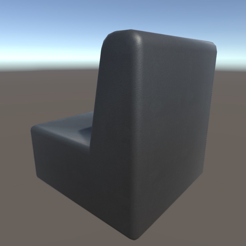 【3Dモデル】レザー生地のソファ