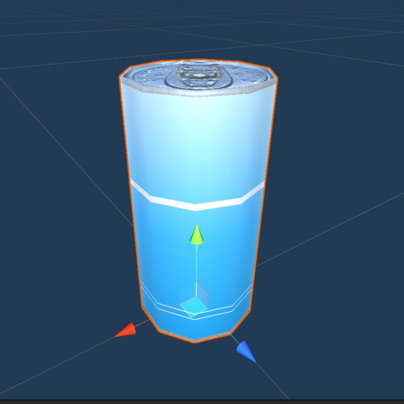 【3Dモデル】ジュースの青い缶
