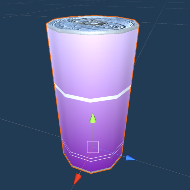 【3Dモデル】紫色のジューズの缶