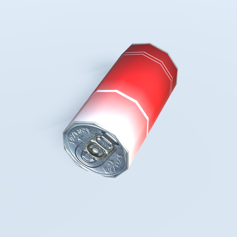 【3Dモデル】赤色のジュースの缶容器