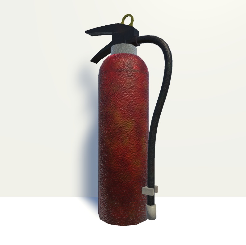 【3Dモデル】ローポリ消火器