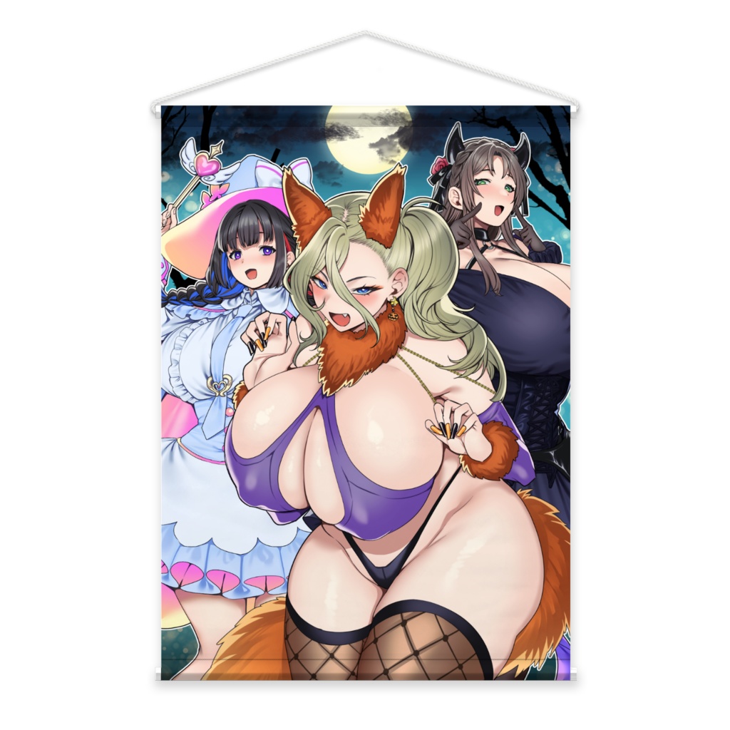 ハロウィンタペストリー2025(永恋音&史織&巡)