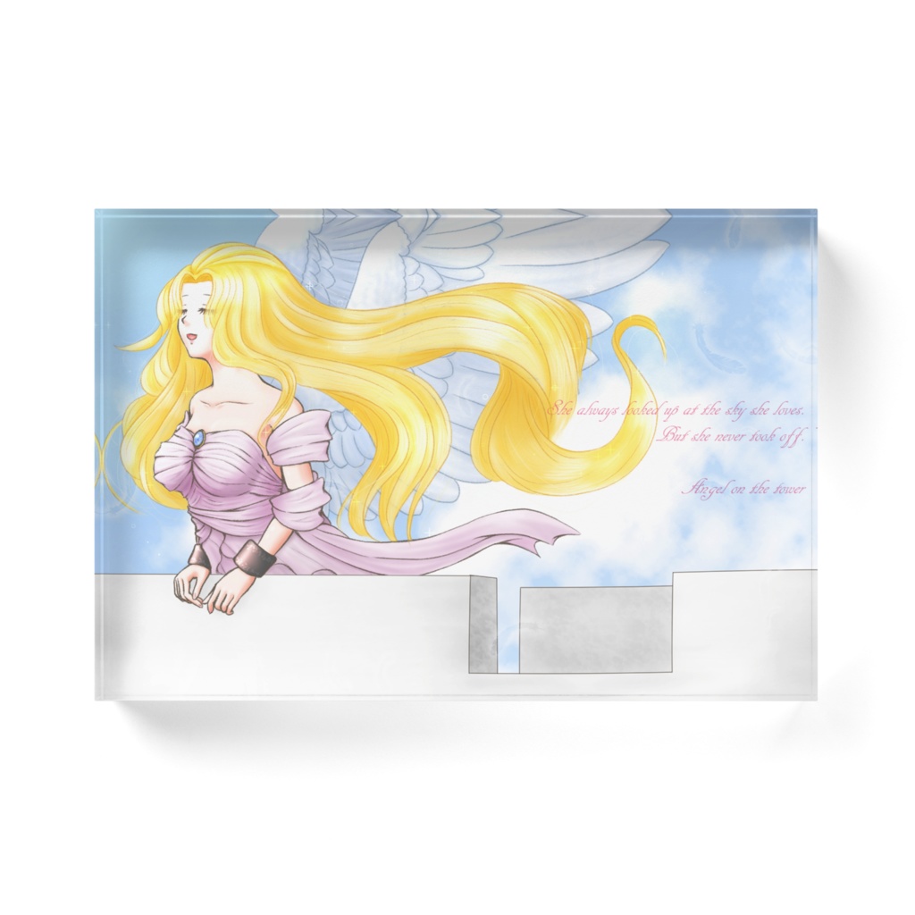 塔の天使アクリルブロック