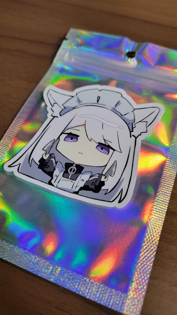 白ステッカー