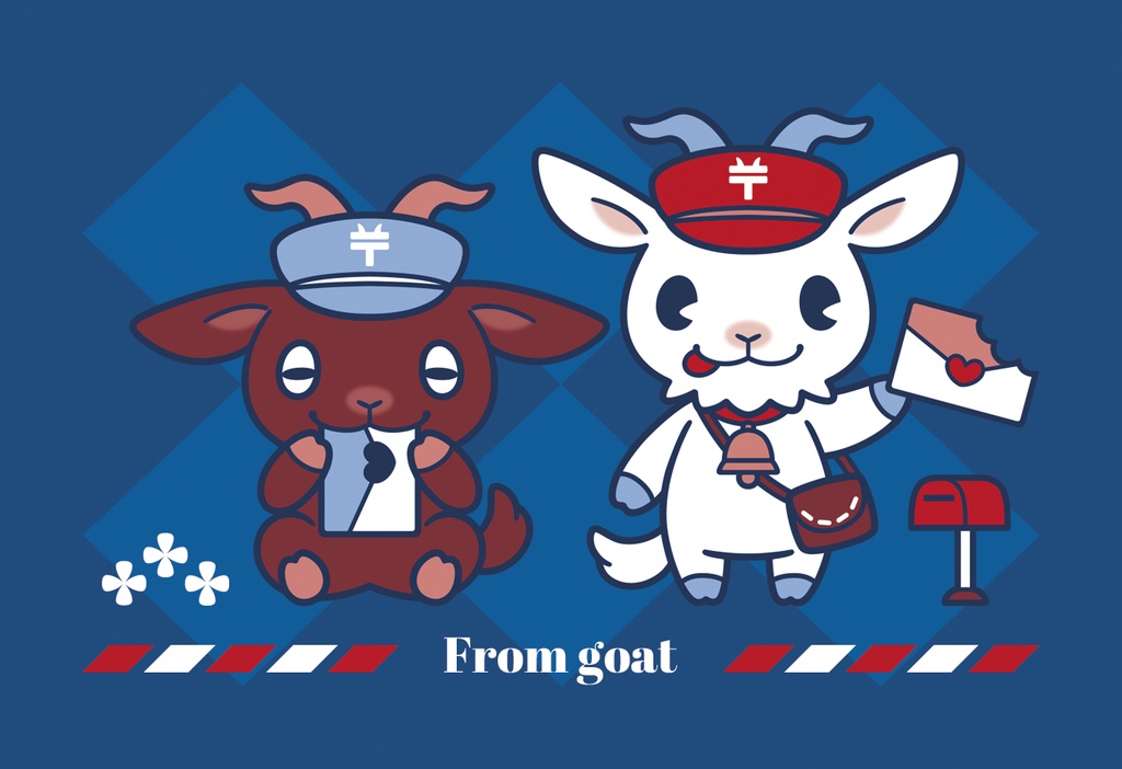 山羊の郵便屋さん パスケース