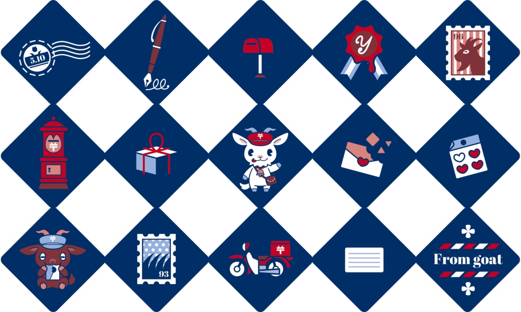 山羊の郵便屋さん トートバッグ