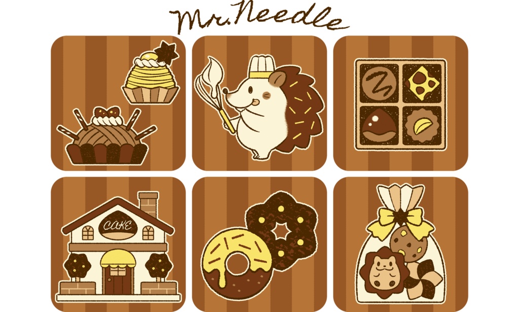 はりねずみの洋菓子屋さん トートバッグ