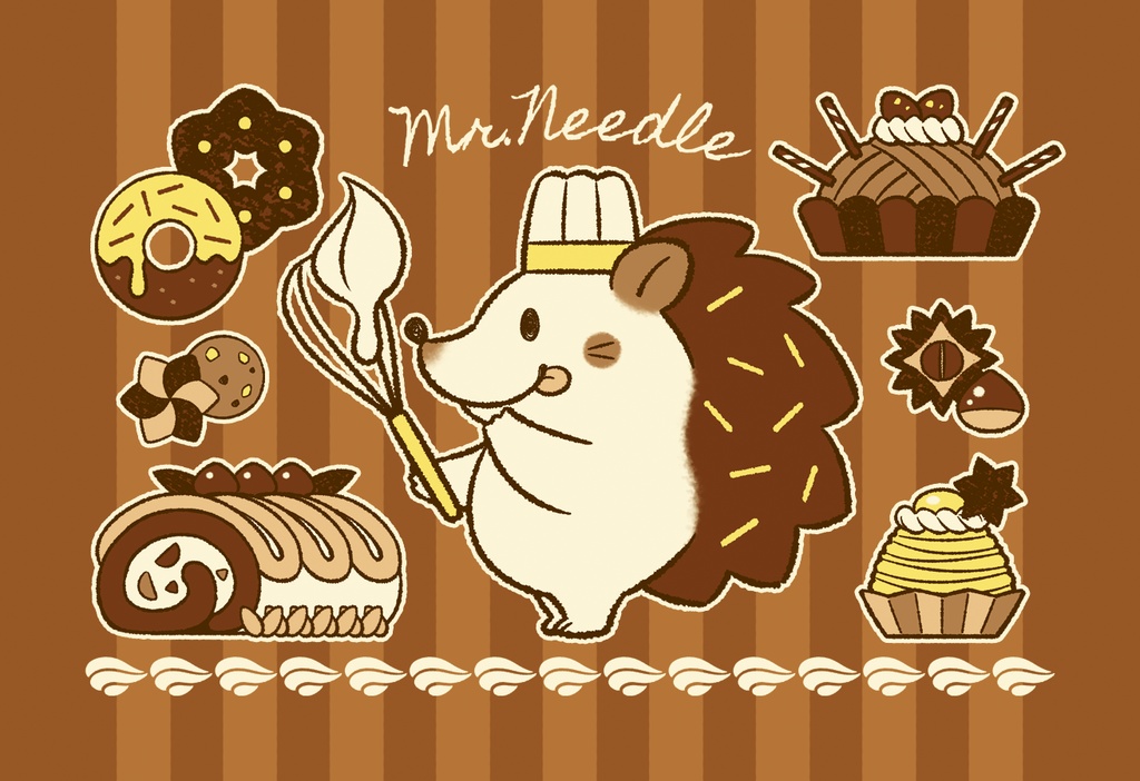 はりねずみの洋菓子屋さん パスケース