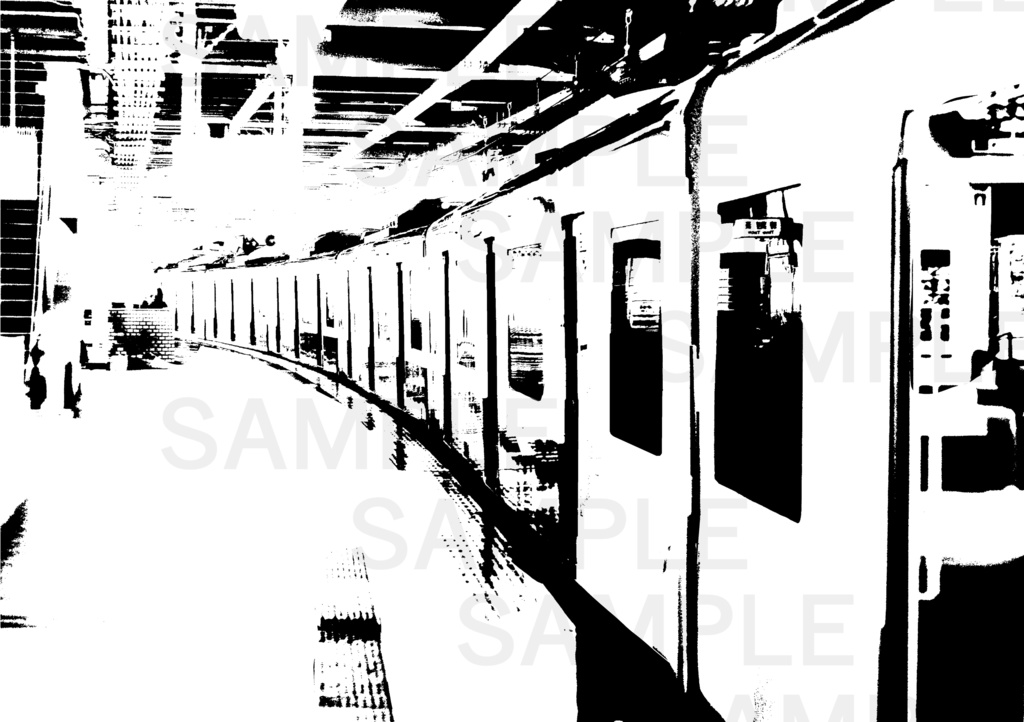 背景素材 「駅」03 Station scenery-03