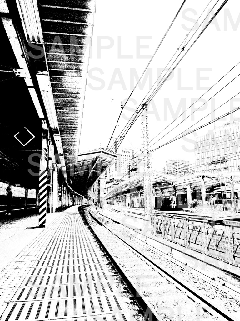 背景素材 「駅」04 Station scenery-04