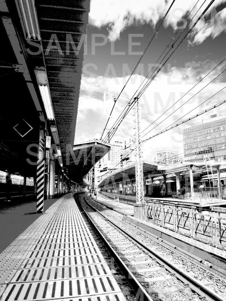 背景素材 「駅」04 Station scenery-04