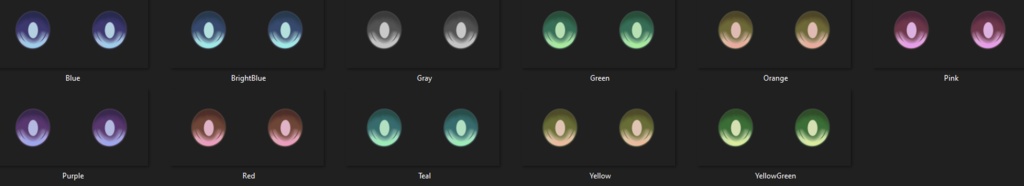 VRoid Eye Texture - Anime Eyes Pack #1 (11 Colors)