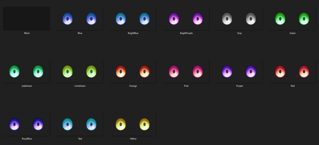 VRoid Eye Texture - Anime Demon Eyes (With or Without Pupils) (14 Colors)