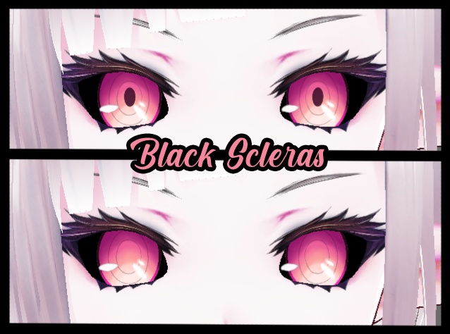 VRoid Eye Texture - Anime Demon Eyes (With or Without Pupils) (14 Colors)