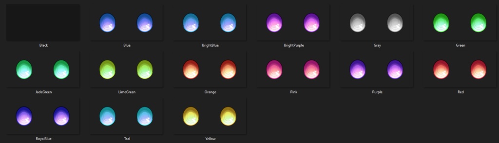 VRoid Eye Texture - Anime Demon Eyes (With or Without Pupils) (14 Colors)