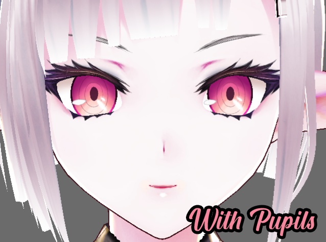 VRoid Eye Texture - Anime Demon Eyes (With or Without Pupils) (14 Colors)