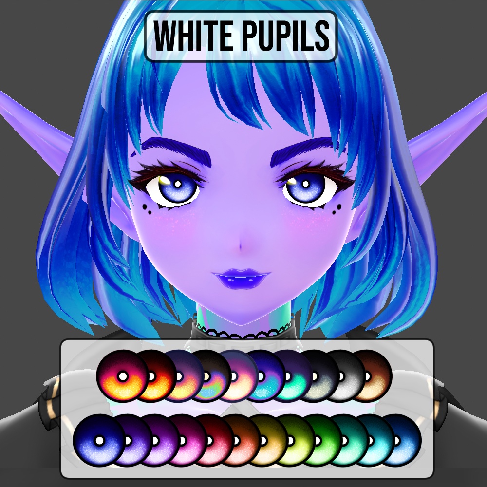 Soul Gazer Eye Sets | VRoid Iris Textures | 3 Variations + 22 color schemes