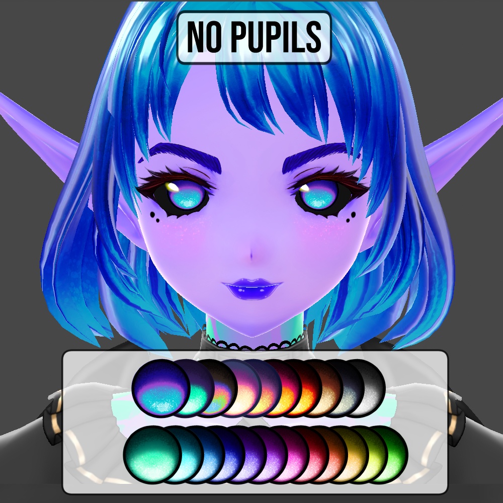 Soul Gazer Eye Sets | VRoid Iris Textures | 3 Variations + 22 color schemes