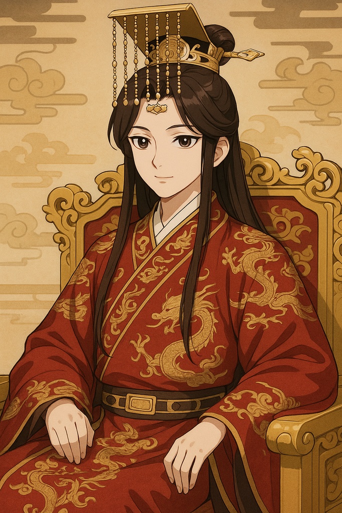 尊敬される皇帝と踊り子が場所を交換しました。