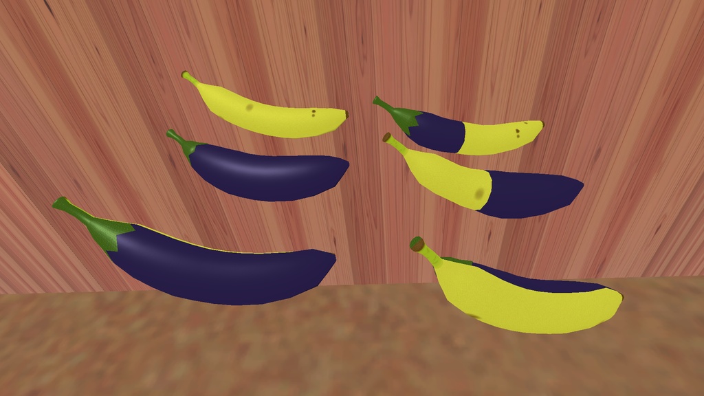 バナナのナス、バナナス(3Dモデル)