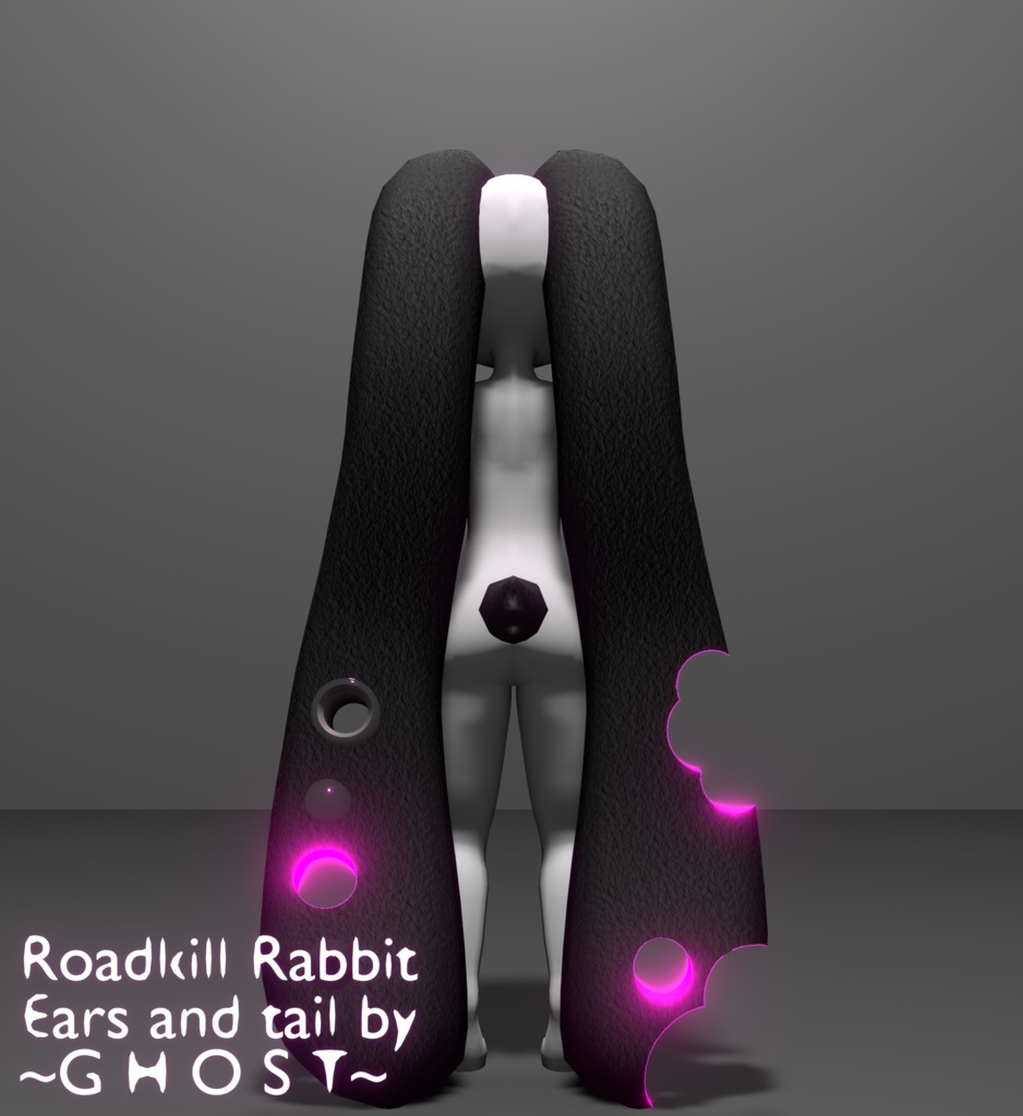 RoadkillRabbit Ears and Tail by Ghost
