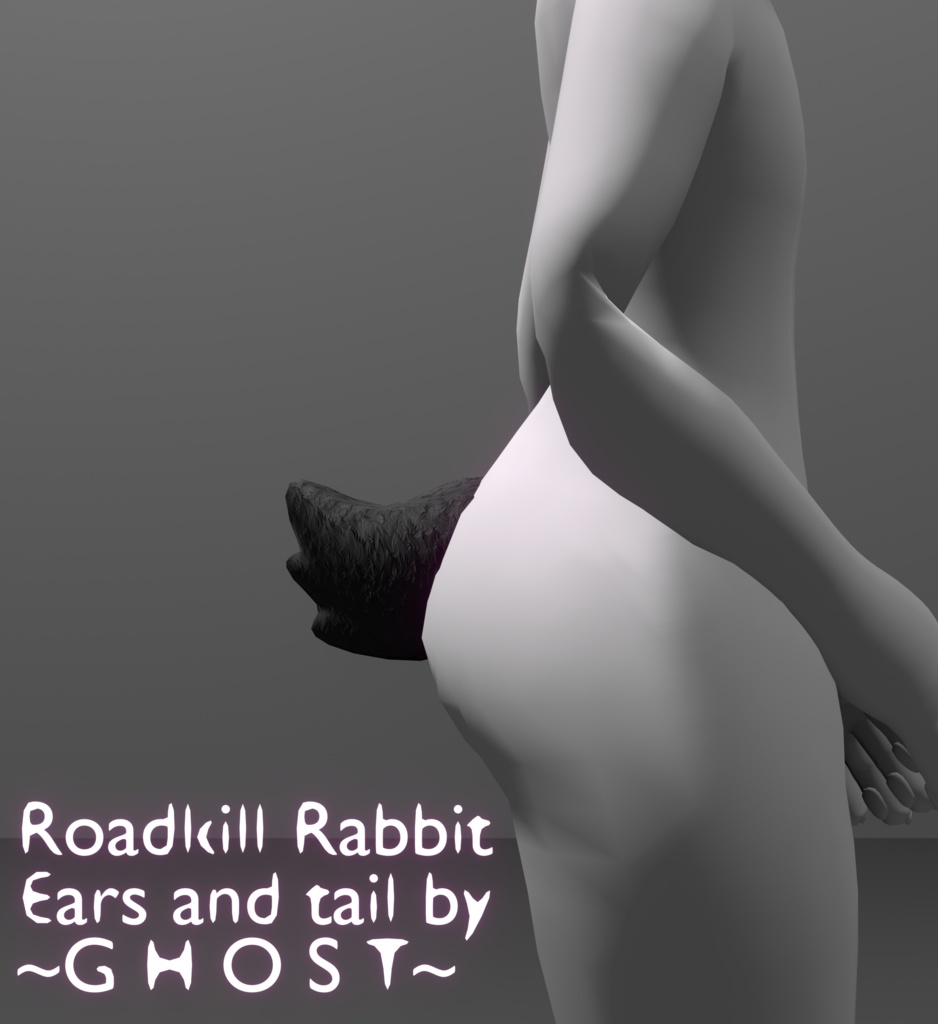RoadkillRabbit Ears and Tail by Ghost