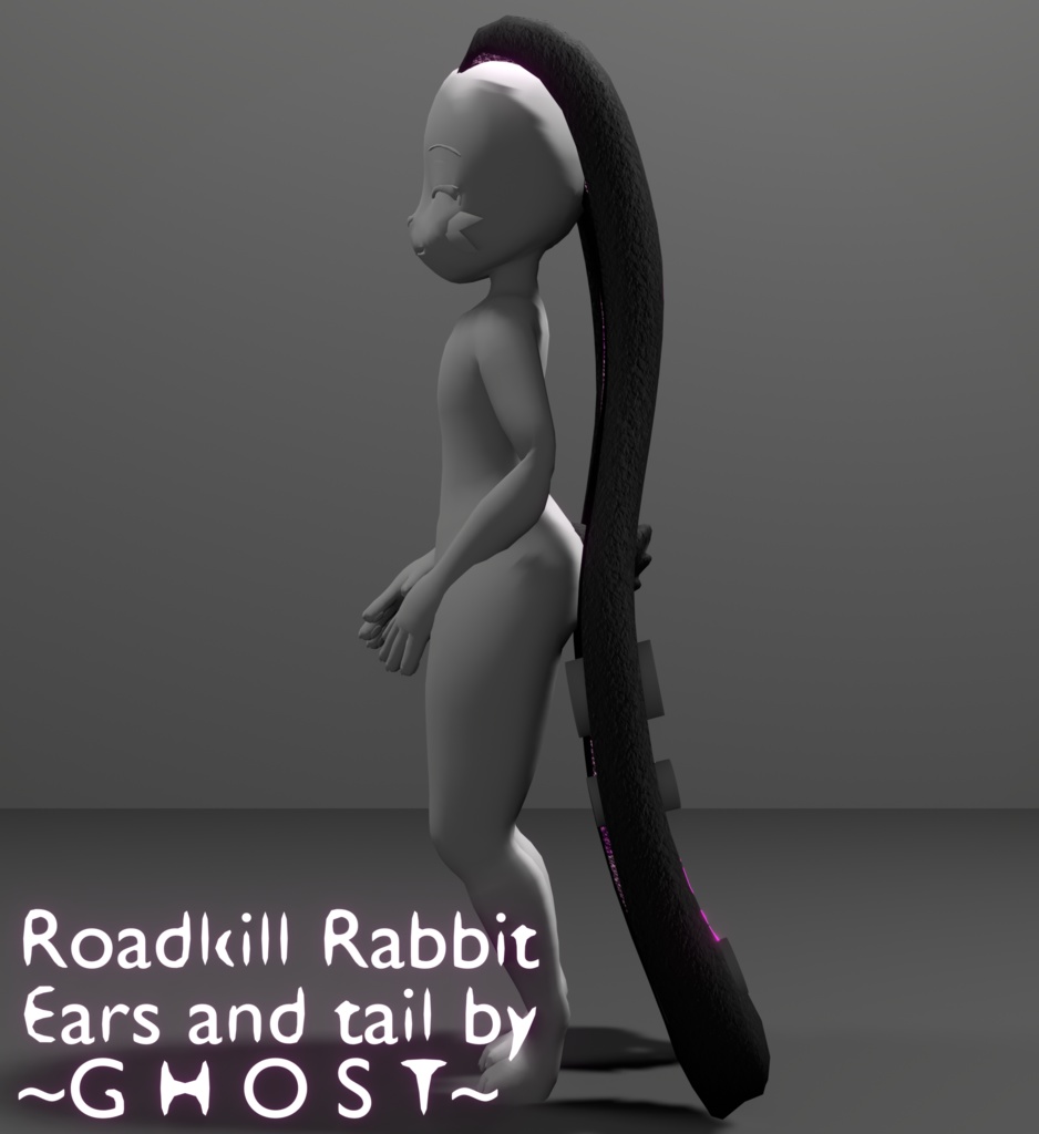 RoadkillRabbit Ears and Tail by Ghost