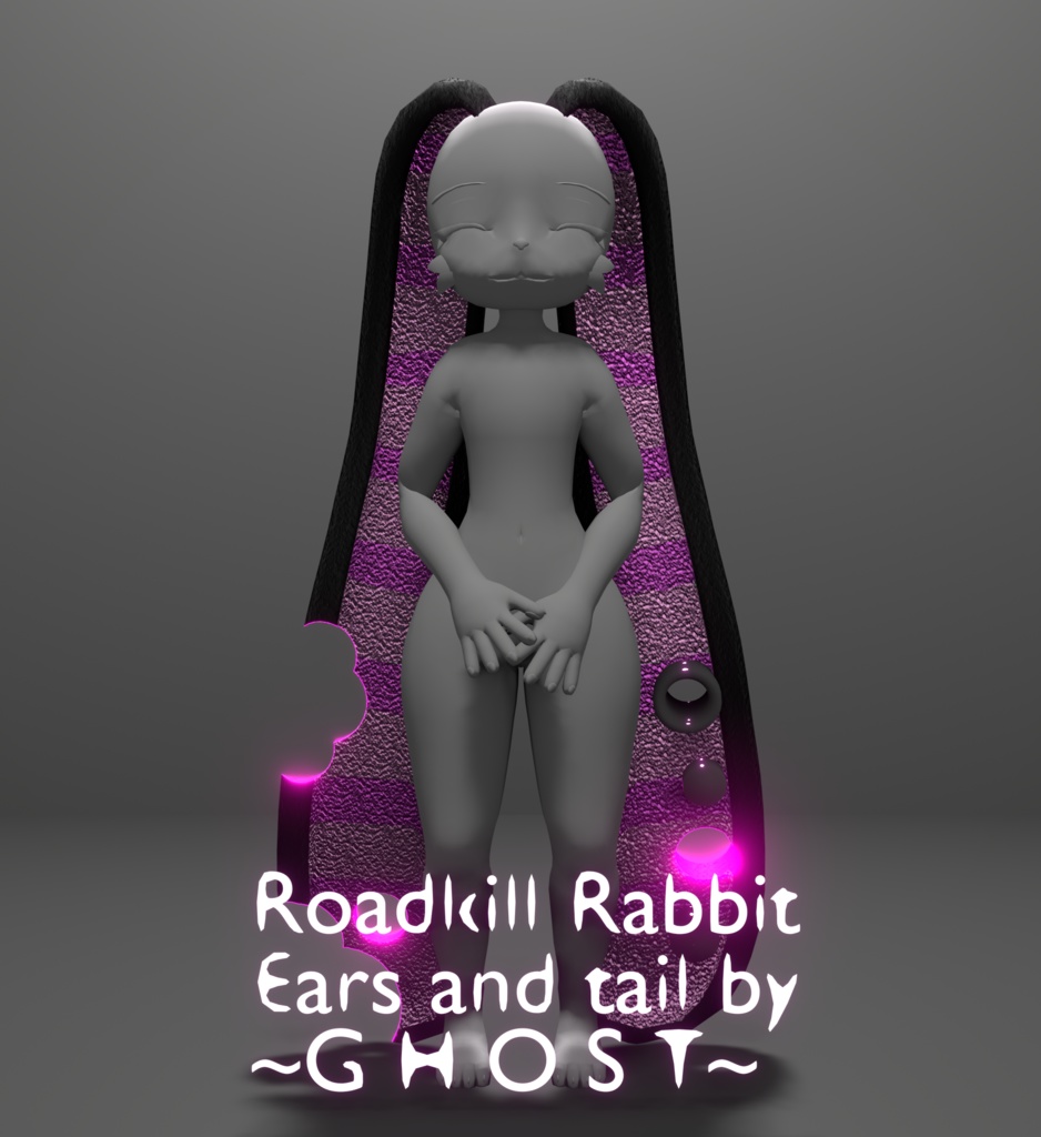 RoadkillRabbit Ears and Tail by Ghost