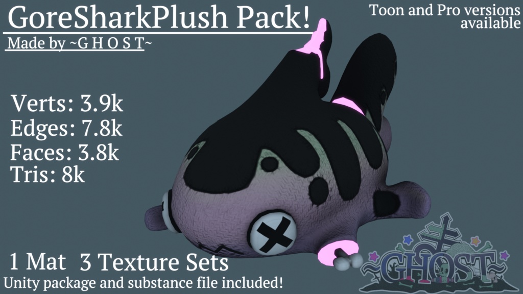 GoreShark plush pack