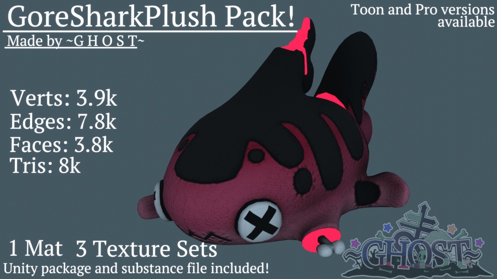GoreShark plush pack