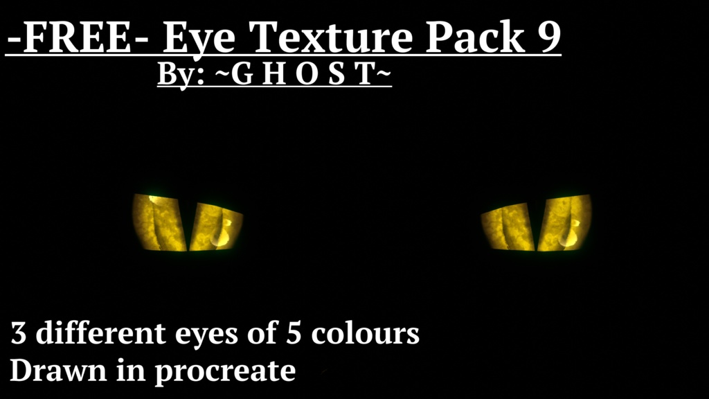 -FREE- Eye Texture Pack 9