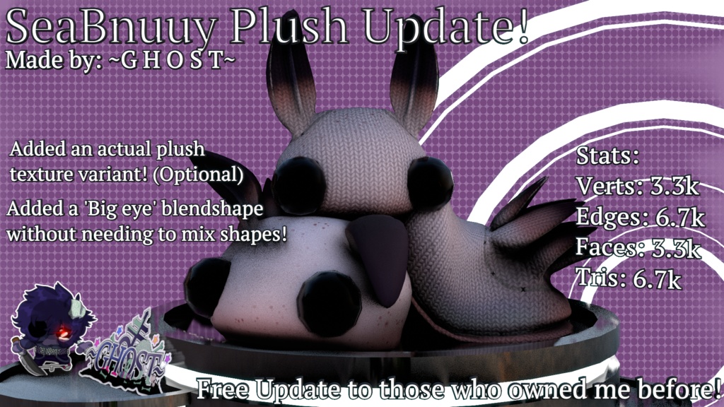 Seabnuuy Plush! | V1.1 Update!