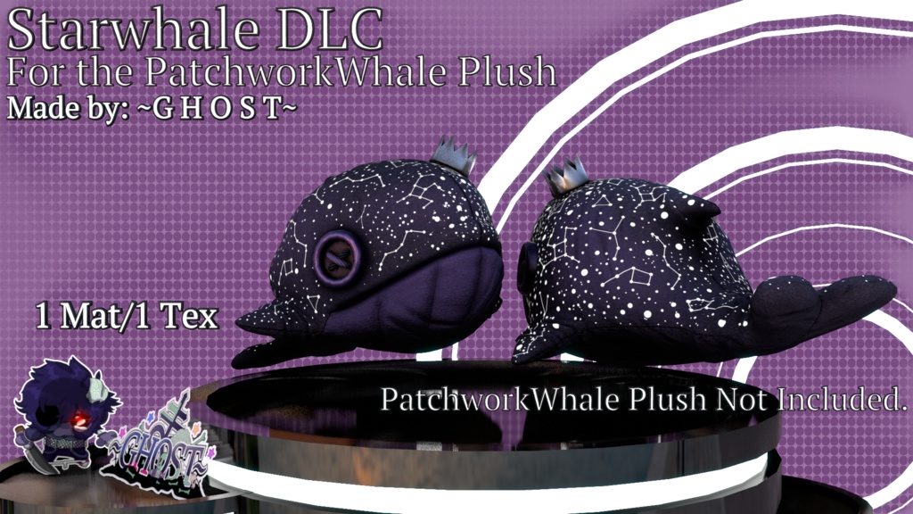 Patchwork Whale Plush