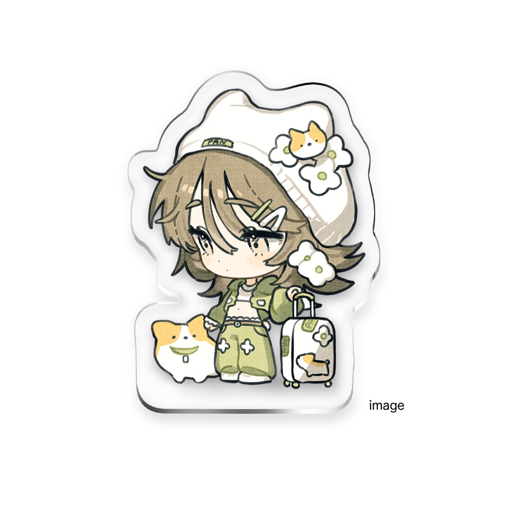 ぱんちゃんアクリルミニブロック