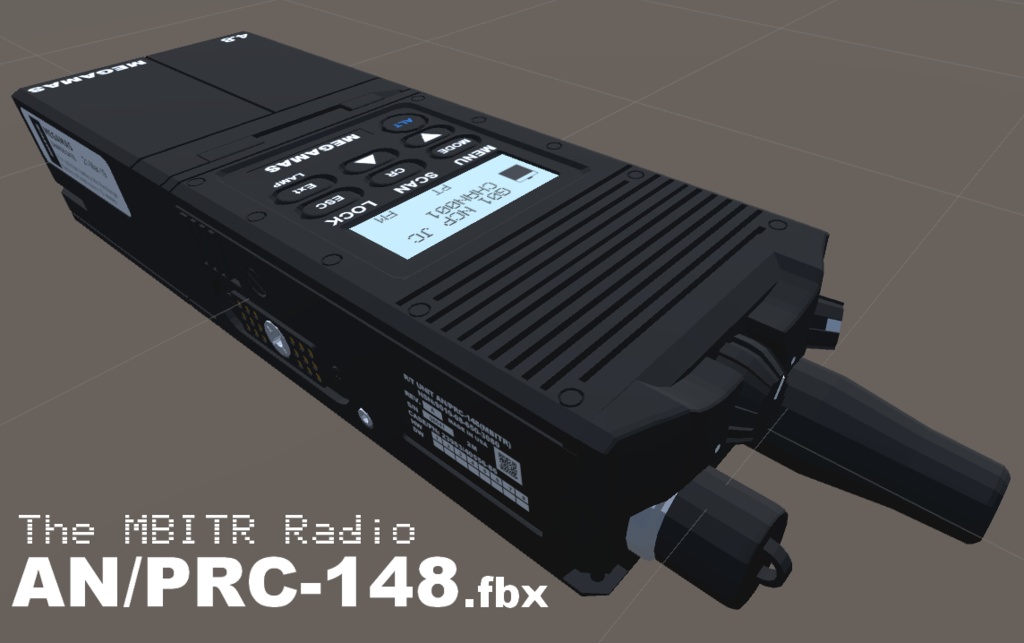 無配】無線機3Dモデル AN/PRC-148 【VRchat向け】 レストラン数論研究局 BOOTH
