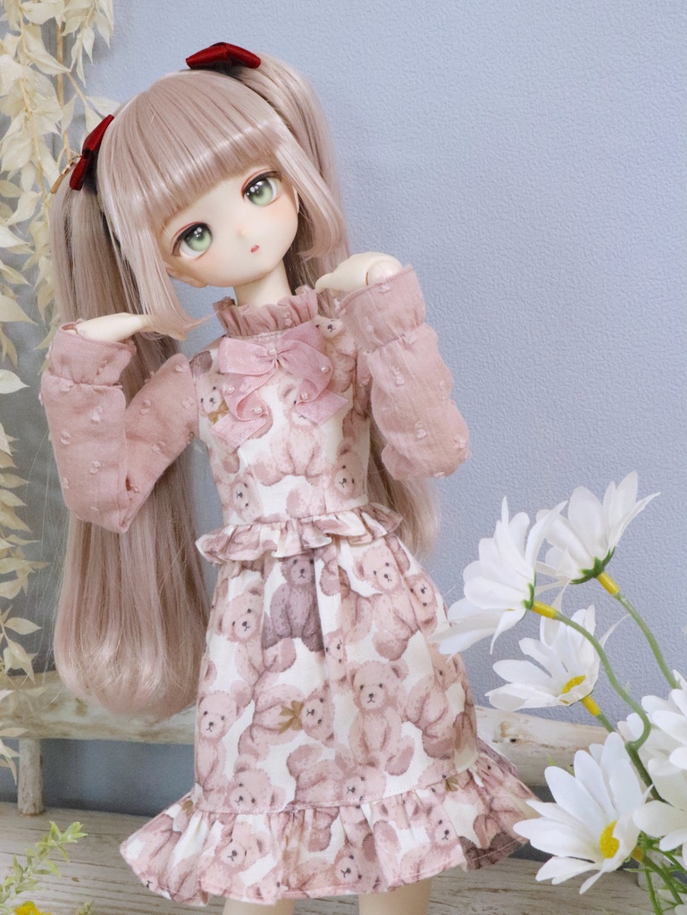 ピンクくまワンピース