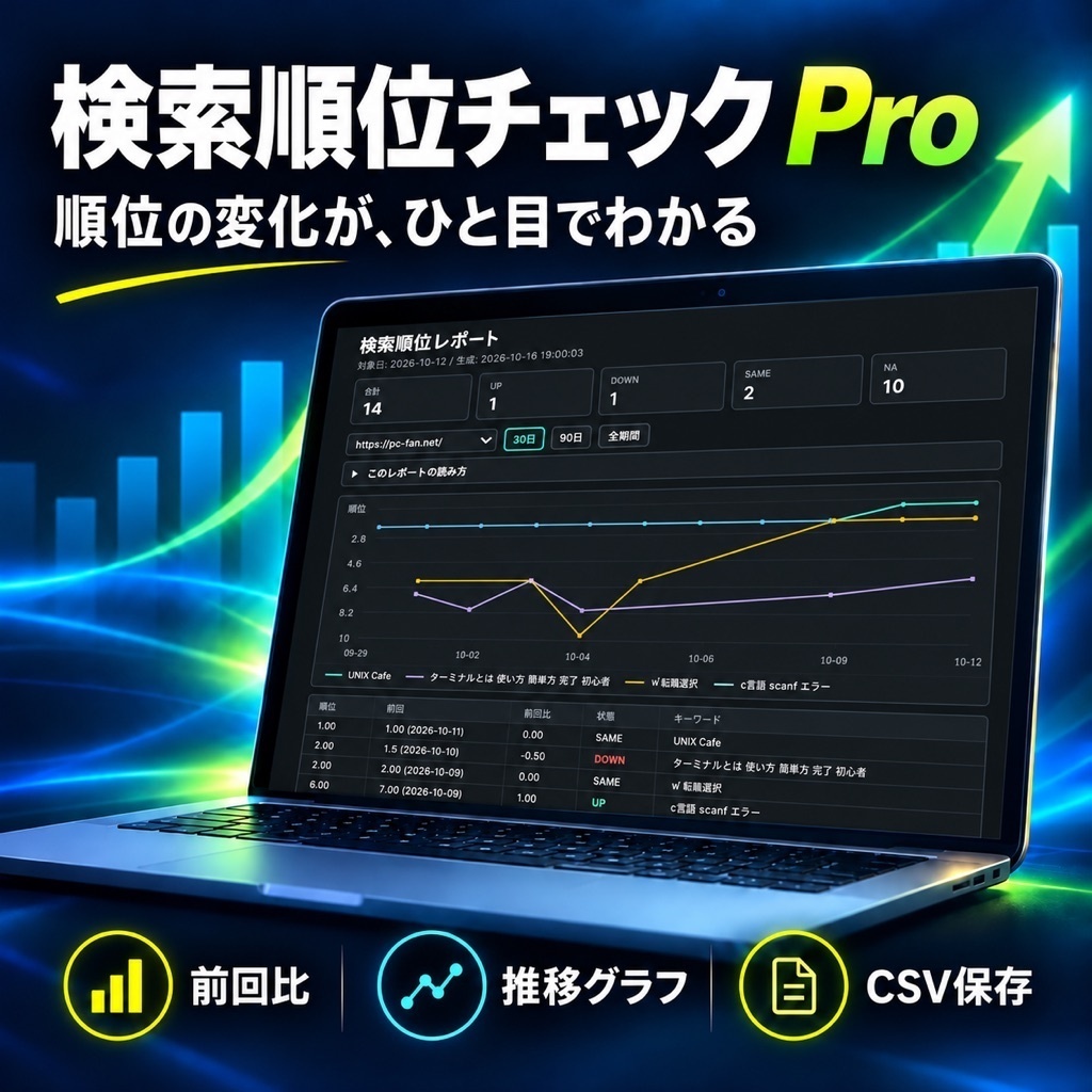 検索順位チェック Pro