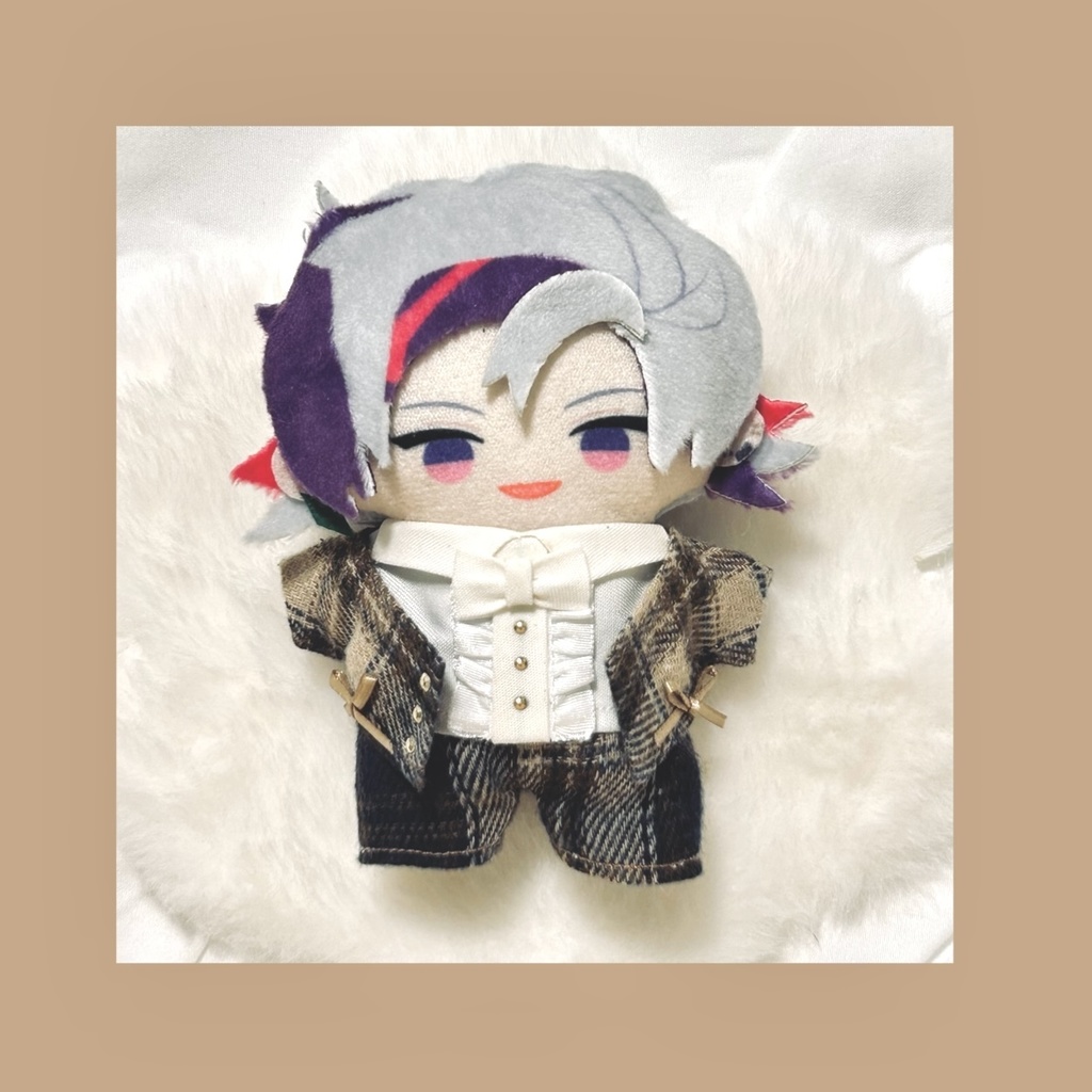 にじぱぺ用 秋服(チェック柄)