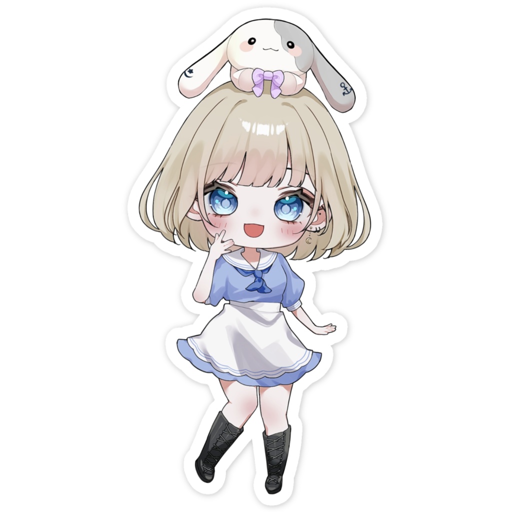 ブランくんと一緒ステッカー