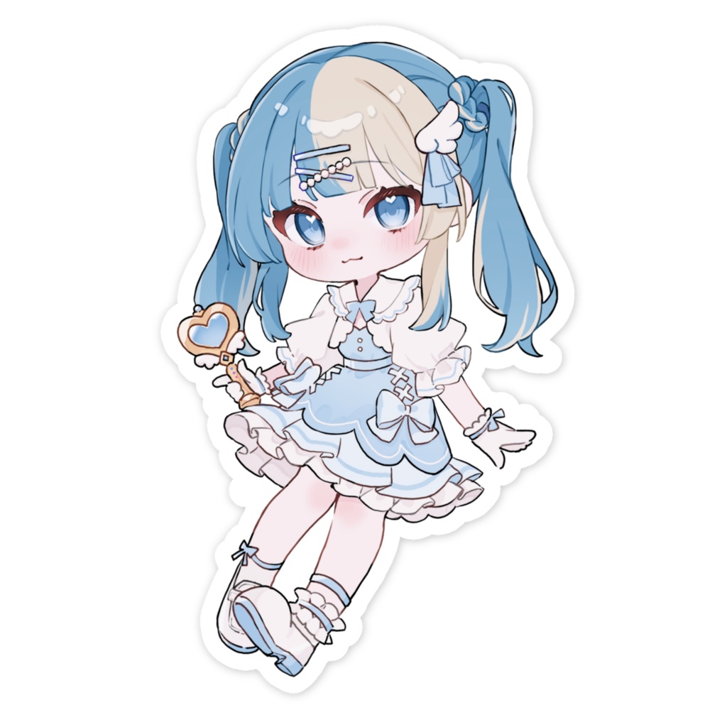 魔法少女えむ(ツインテール)ステッカー