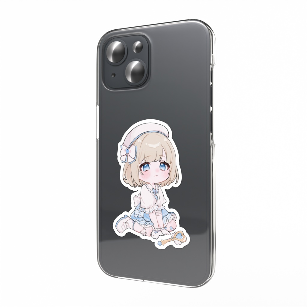 魔法少女えむ(お座り)ステッカー