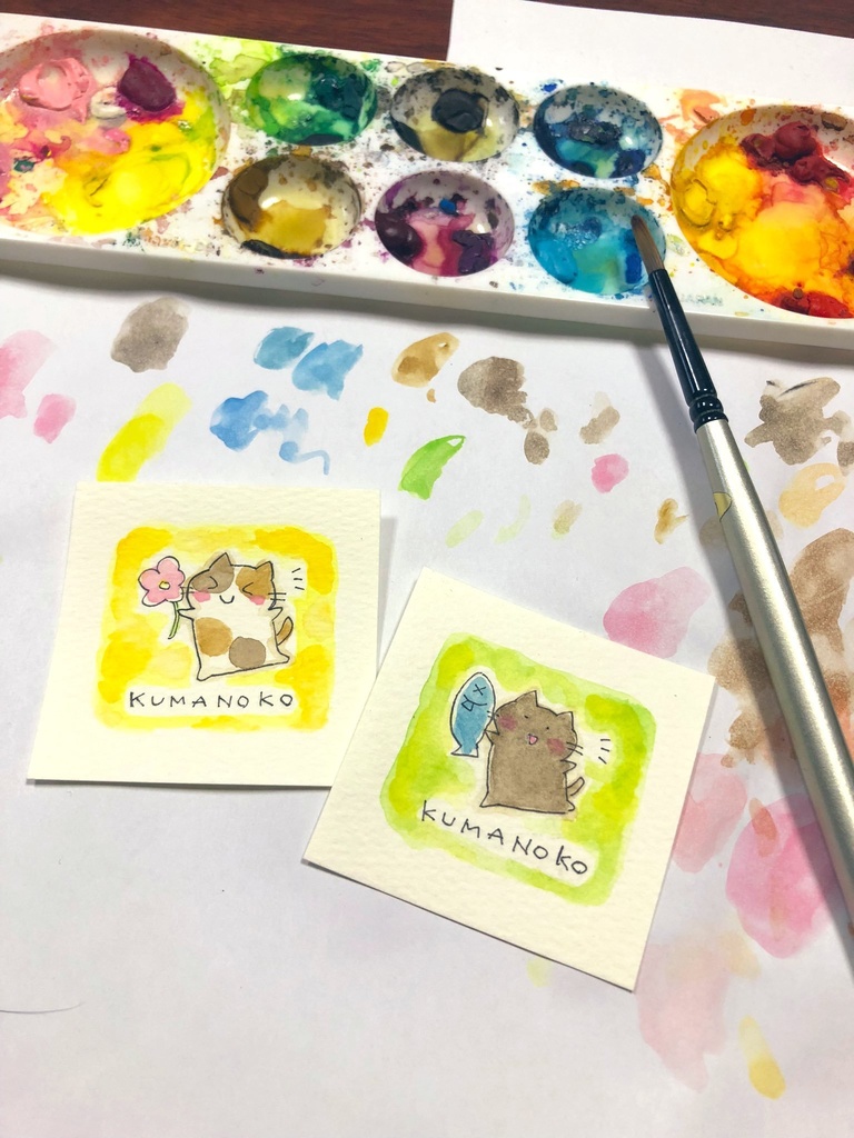 猫の手描きイラスト