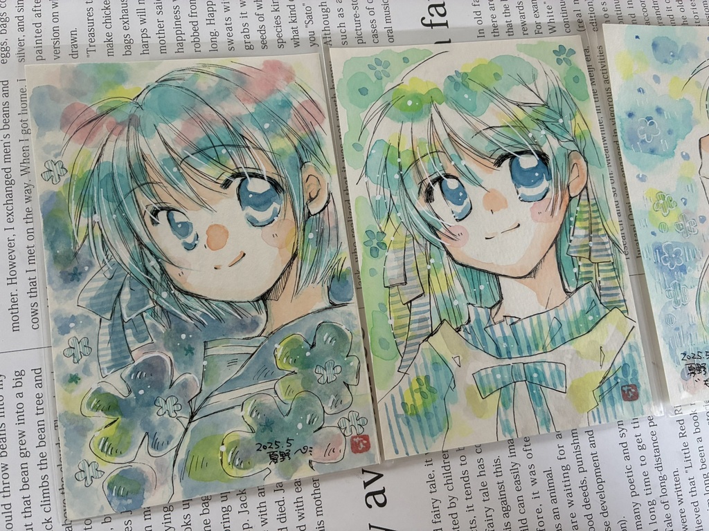 雨天水族館のイラスト