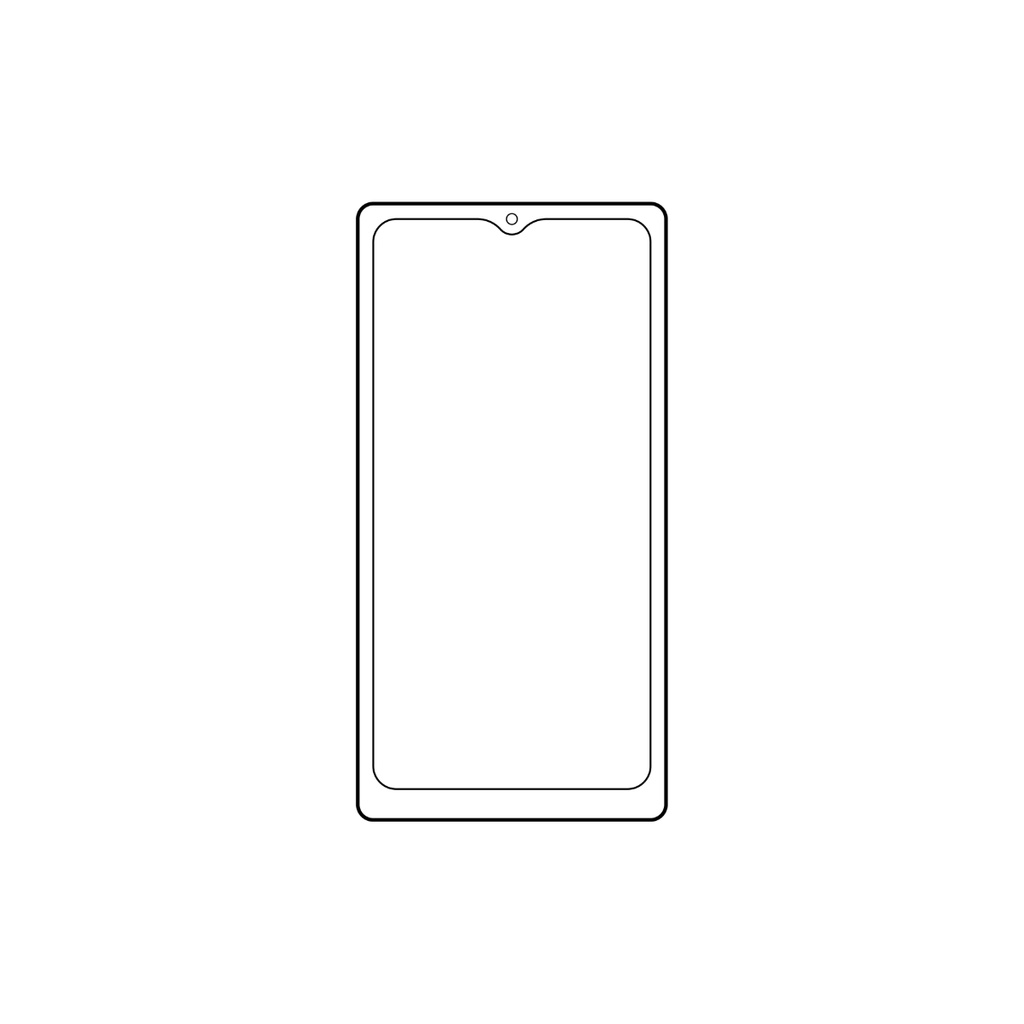スマホの線画イラスト素材 3点セット